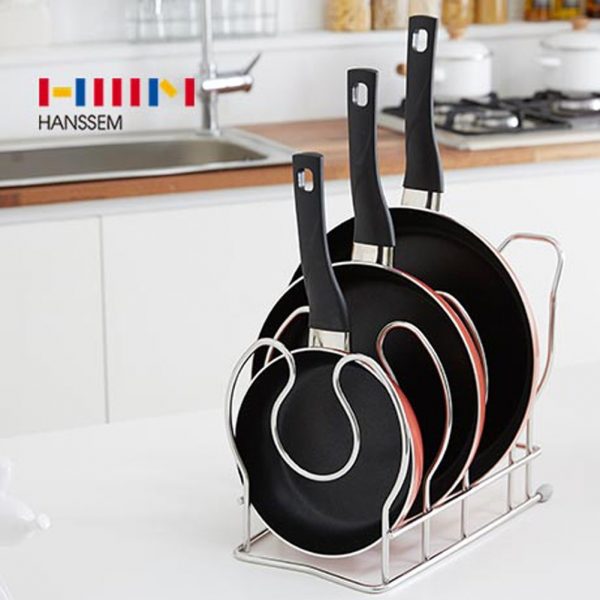 HANSSEM Rust Proof Stainless Steel Frying Pan Rack - Korea ...