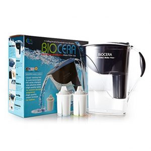 Biocera Alkaline Pitcher Anti Oxidant Water Jug Filter Jug 2 Cartridge