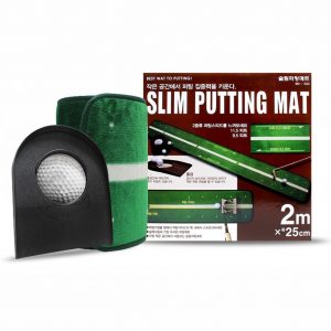 Golfami SM-560 Slim Putting Mat Hole cup set 25cm x 2M with 2 types of Speed