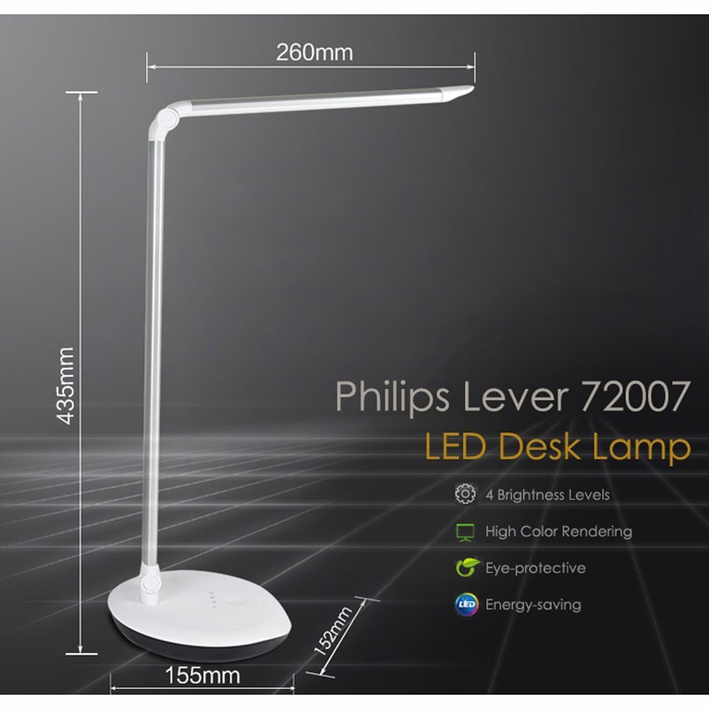 Philips 72007 Foldable 4 Levels Touch, Philips Lever Led Table Lamp 720070