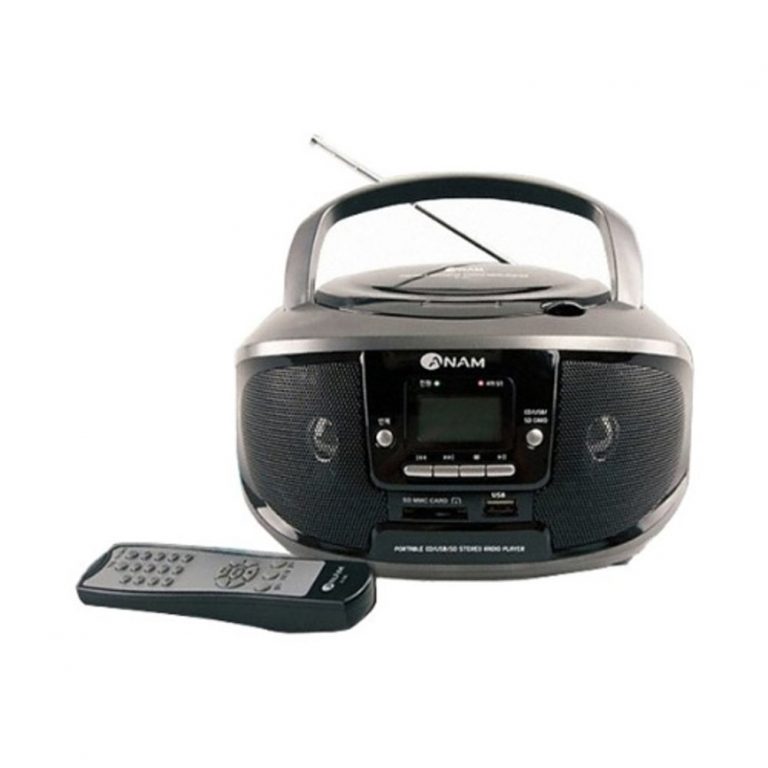 ANAM Portable Stereo CD Player A84 with FM Radio Clock