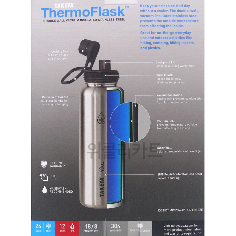 Takeya Thermo Double Wall Vacuum Insulated Stainless Steel