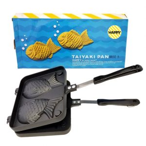 Happy Sales HSTYK1, Taiyaki Pan Fish shape, 8W x 2H x 12L, Black