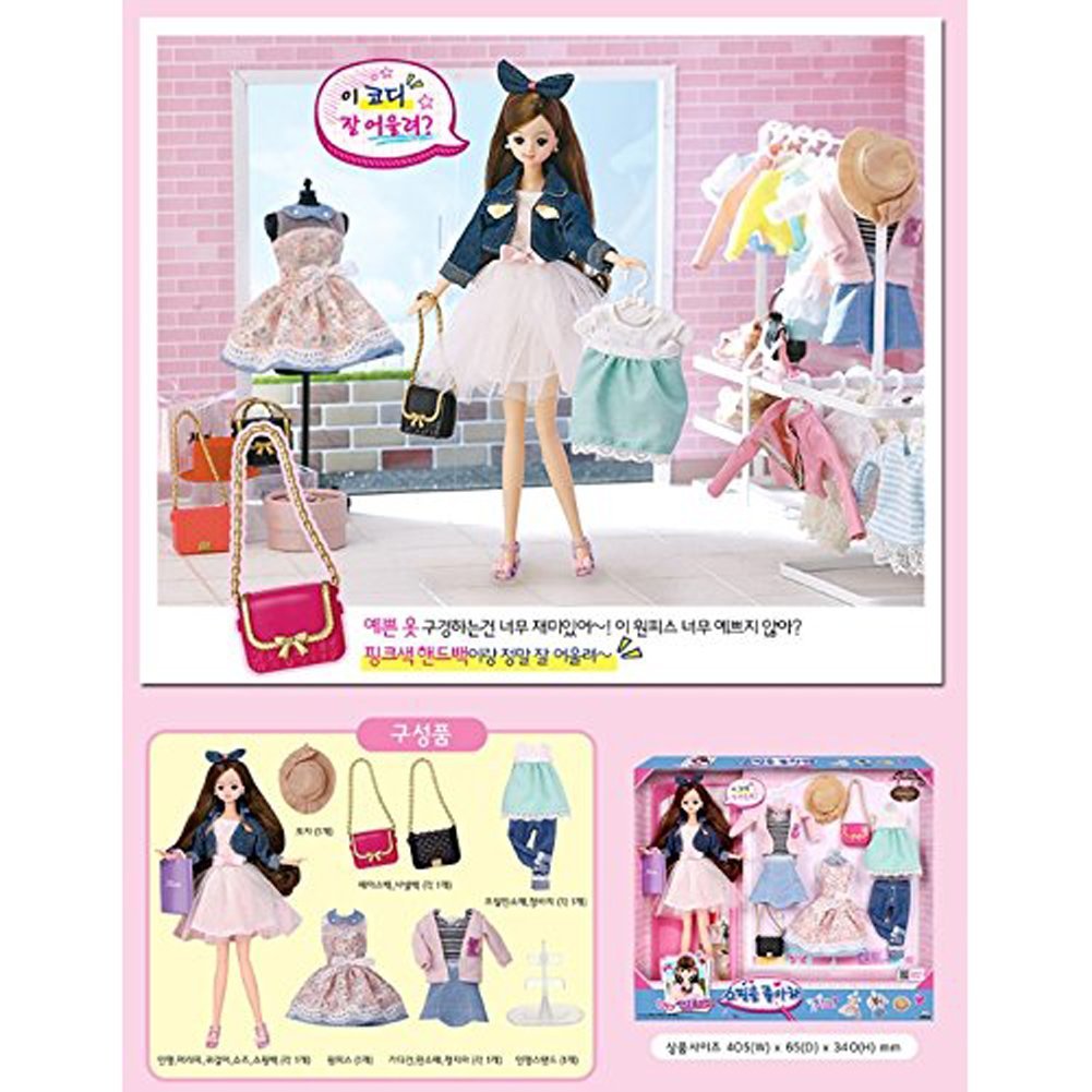 Barbie doll Role Play Set “17 years old Mimi Girl loves shopping” 14 ...