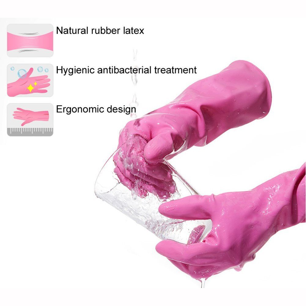 3M Scotch Brite Antibacterial Rubber Gloves with Hook Large 3