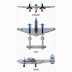0XFORD World Series Miterary Block Kid Toy P-38 LIGHTNING OM33019 8~14 Years 913PCS