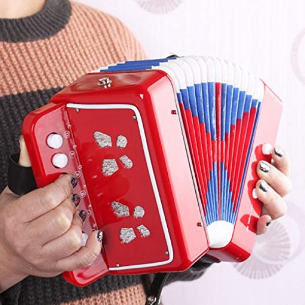 Children 7-Key 2 Bass Mini Small Accordion Educational Instrument for ...