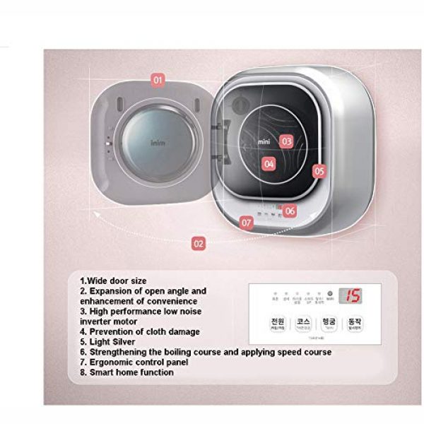 Daewoo DWD03MBLC Wall Mounted Mini Drum Washing Machine 220V Only