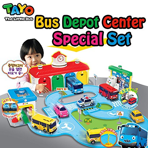  Tayo  Little Tayo  Bus Central Garage Play set  Depot Center 