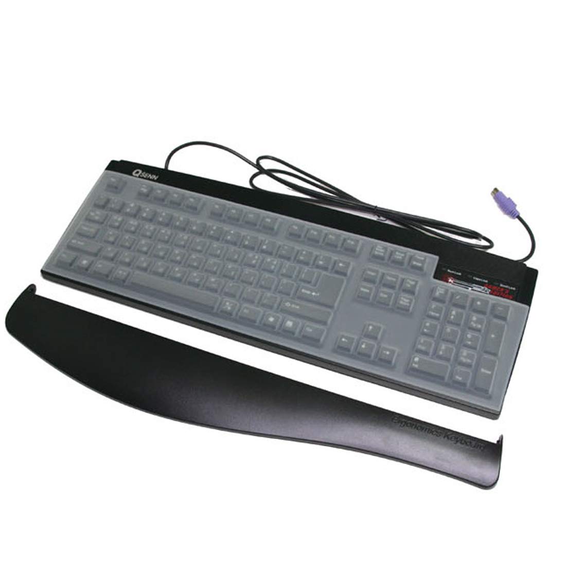QSENN SEM-DT35 LED Stella 7 Color & 8 Mode LED Synthesis Gaming Keyboard EN/KR 