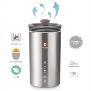 BEANPLUS Double Wall Air Tight Fresh Valve Coffee Server Container For Storaging Cold Bree Coffee BPA-Free Eco Friendly