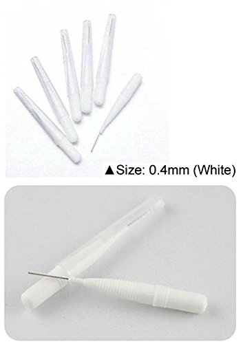New Dental Care Interdental Stick Brush, Size (0.4mm) x 100 (pcs ...