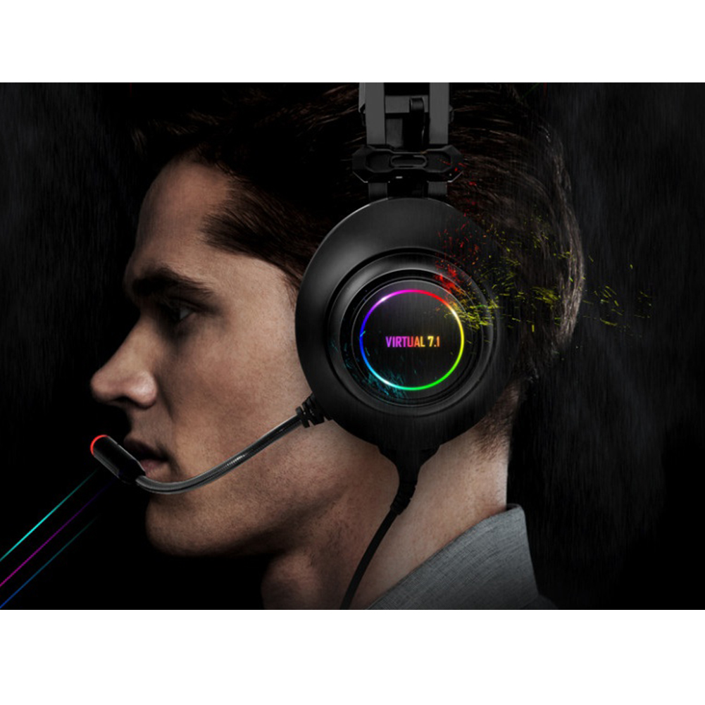 ABKO HACKER N550 RGB LED Gaming Stereo HeadSet Wired Gaming Bass