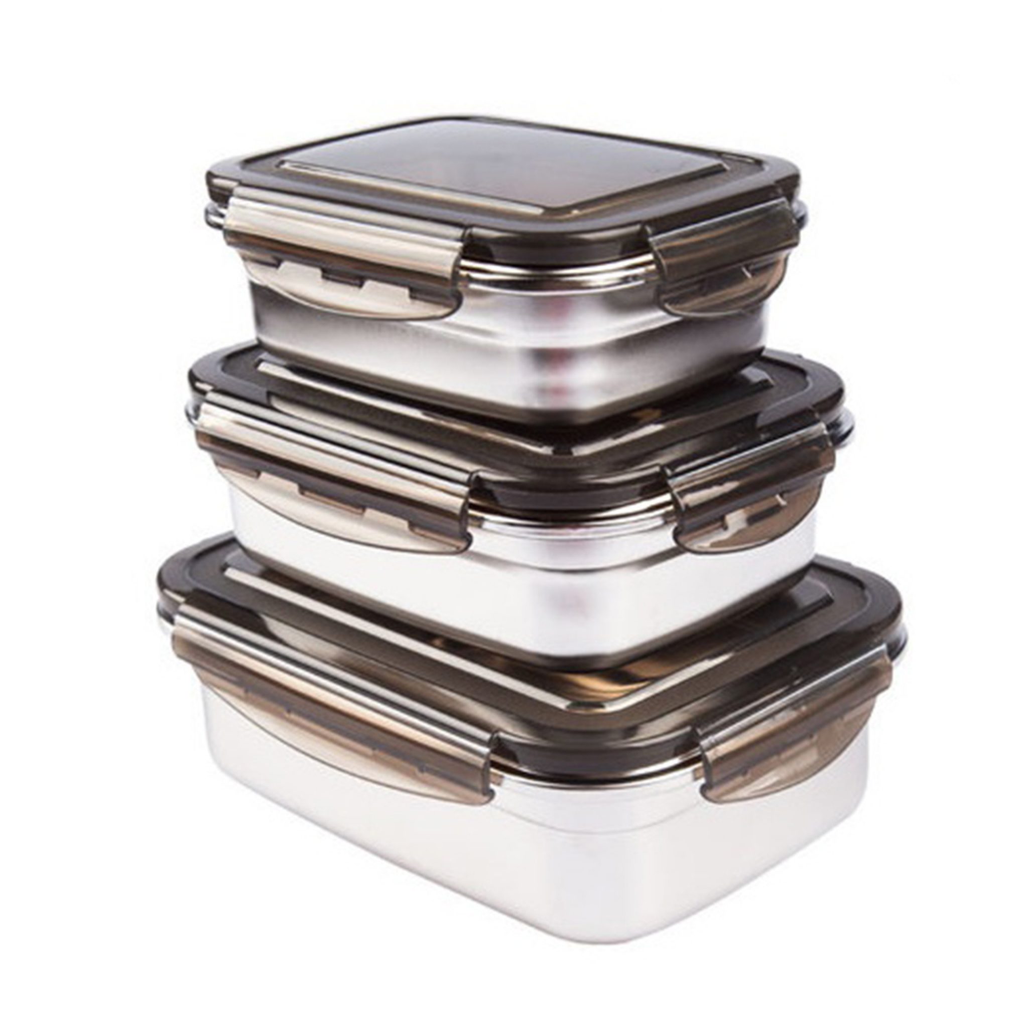 Rectangular Stainless Steel Food Storage Containers