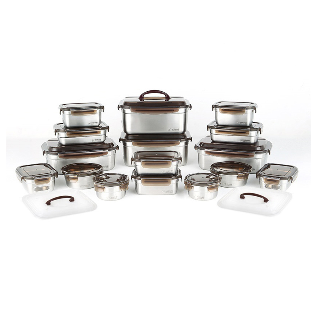 Kitchen Art Smart View BPA Free Stainless Steel Container Stainless