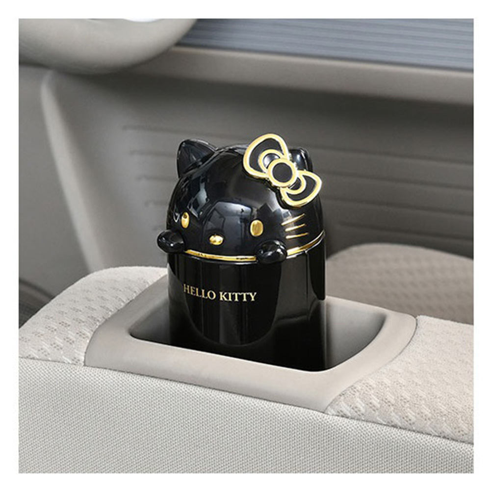 Hello Kitty Car Accessories Drink Holder Black Gold Sanrio JDM Japan