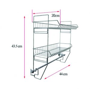 TULGIGS 2 Tiers of Wire Wall Mounted Tower Rack Holder and Organizer with Storage Shelves for Bathroom Towels,Washcloths,Hand Towels Kitchen Shelf
