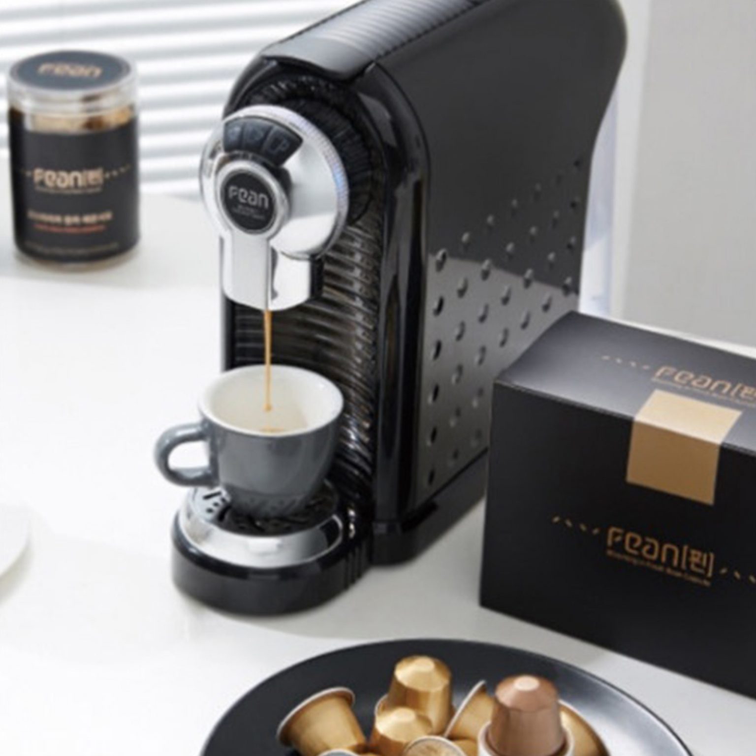 FEAN Capsule Coffee Machine 220V Compatible with Nespresso Capsule