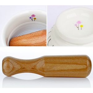 PARTY CRAFTZ Ceramic Mortar Bubbly Pattern Grinder and Pestle for Spices, Seasonings, Pastes, Pestos and Guacamole Korea