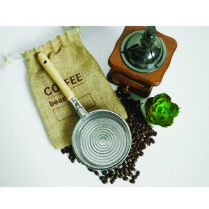 PARTY CRAFTZ Handy Roaster Home Coffee Korean Stainless Steel Wood Self Bean Handy Roaster