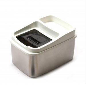 TULGIGS Stainless Steel Rice Storage Container 11L / 11KG with Cereal Grain Bin 2 pcs ( each 1L Capacity) Airtight Storage Box Food Container with Lid for Kitchen
