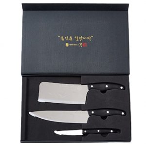 TULGIGS Korean knife master No. 1 Jeong Jae-seo’s Cheonglim knife set (Kitchen Knife,Chinese Knife,Fruit Knife)