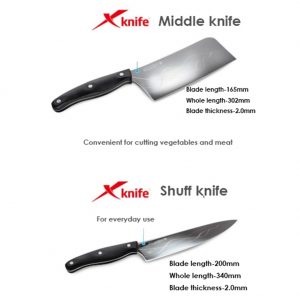 TULGIGS Korean knife master No. 1 Jeong Jae-seo’s Cheonglim knife set (Kitchen Knife,Chinese Knife,Fruit Knife)