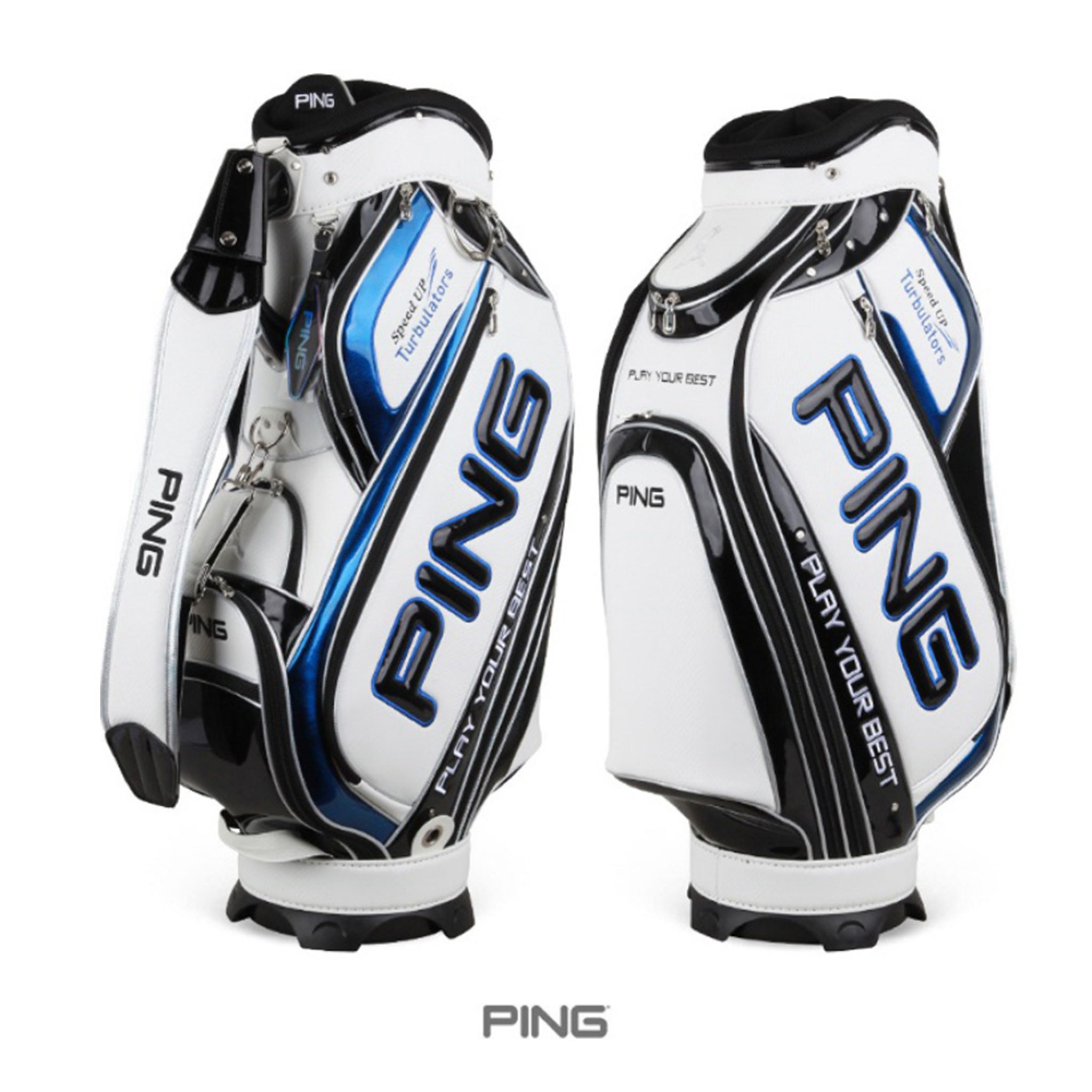 Ping G Pro Men’s Caddie Bag 10In 7Way 9lbs Cart Enamel PVC White Golf ...