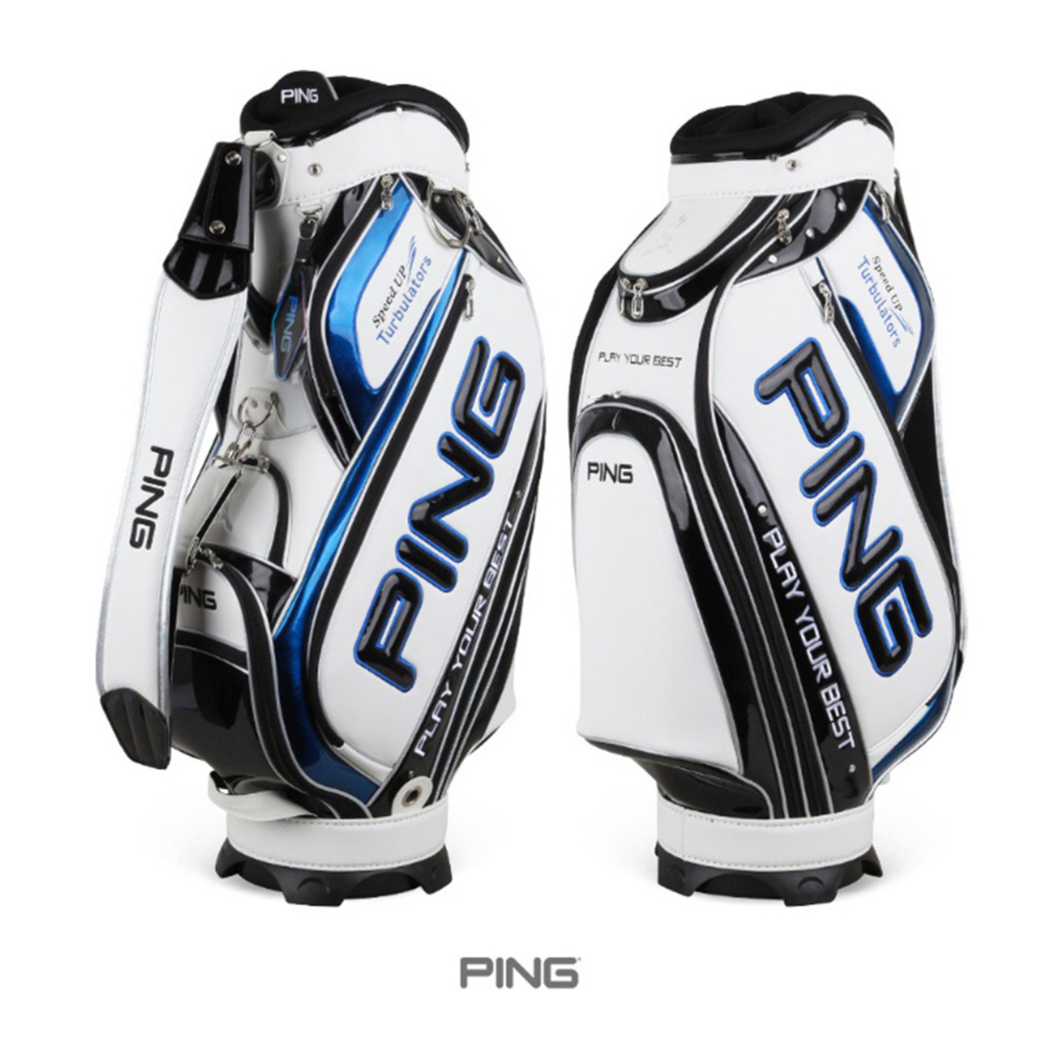 Ping G Pro Men’s Caddie Bag 10In 7Way 9lbs Cart Enamel PVC White Golf