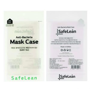 SafeLean Mask Case (One Size, Clear-Copper) 2pcs