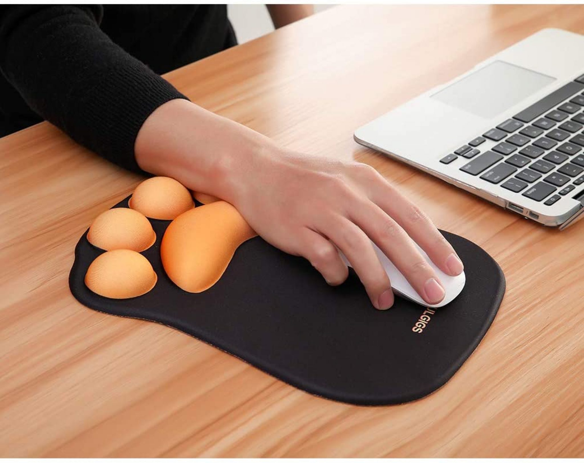 Computer Mousepad Wrist Support Rest Unique Cute Cat Paw Ergonomic