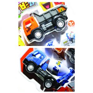 Larva Figures Heavy Equipment Car Truck, 2 Toy Cars Assorted Color