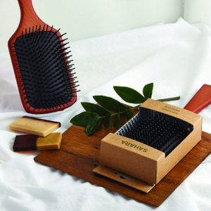 SAHARA Wooden Large Paddle Brush for Scalp Massage