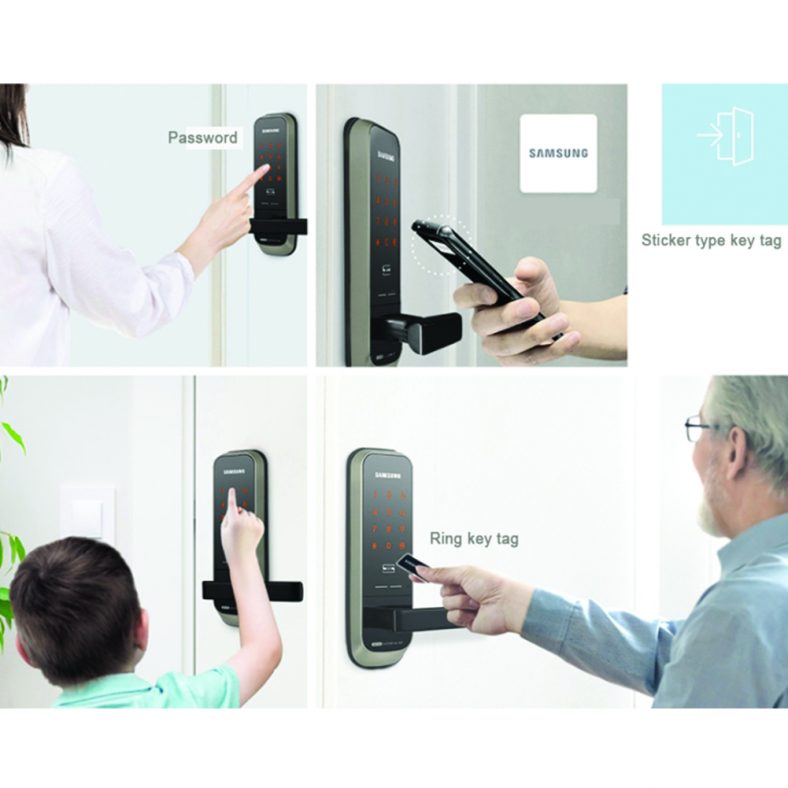 Samsung SHP-H20 Smart Digital Door Lock 2-way Password + Key tag