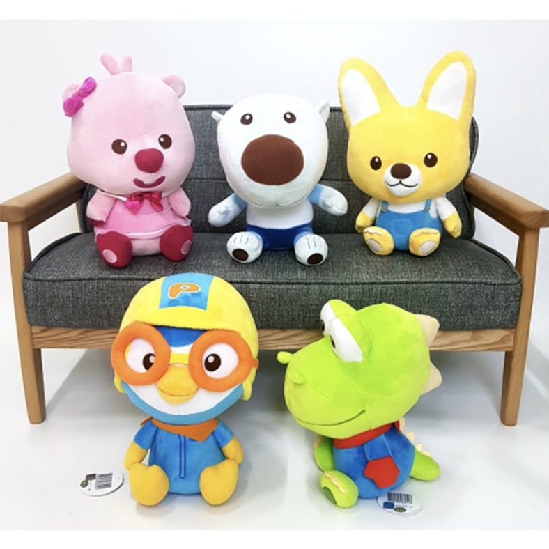 MIMIWORLD Baby Pororo and Friends 5 Character Plush Dolls 25cm,5kinds ...