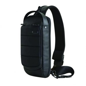 COODGEAR Men’s Bags 4L Sling Bags Waist Bags Cross Bags ACE 005 Black Nylon 840D TM PU Coating Neoprene 17cm(W) X 34cm(H) X 7cm(D)