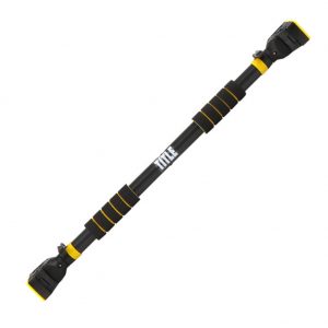 TITLE Doorway Pull Up Bar Exercise Equipment Wall Mounted Adjustable Width with Locking Mechanism Home Upper Body Chin Up Workout Fitness Gym for Men and Women
