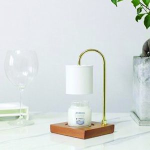 HARMONY Wood Base Candle Warmer Set White Color 220v