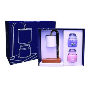 HARMONY Wood Base Candle Warmer Set White Color 220v