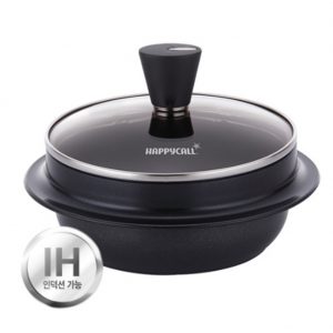 HAPPYCALL IH Induction Traditional GAMA MAGIC FAN 18cm an iron pot GAMASOT cauldron Multi Cooker OVEN Fry Fan Non-stic Marble Coating Korea