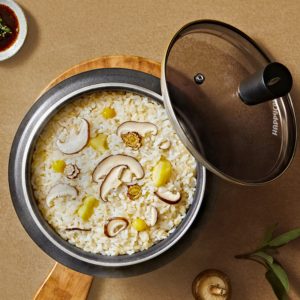 HAPPYCALL IH Induction Traditional GAMA MAGIC FAN 18cm an iron pot GAMASOT cauldron Multi Cooker OVEN Fry Fan Non-stic Marble Coating Korea