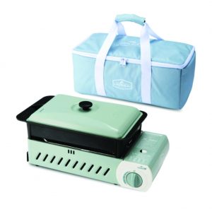 KOVEAOEM 3 WAy All-in-one GAS Stove Medium M-PO Mint Color OUTDOOR BBQ Camping With carry bag
