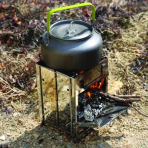 TULGIGS Portable Mini Fire Wood Stove with Carry Bag for Outdoor Camping, Fishing