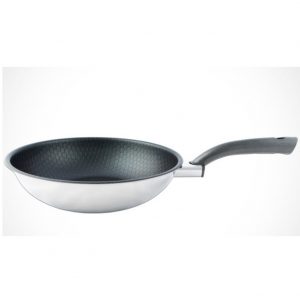ALTEN BACH Romanesque Wok Pan 3-layer Non-stick Stainless Alumiuium Stir Fry Pan 8-inch(22cm), 10-inch(26cm), 11-inch(28cm), 12-inch(30cm)