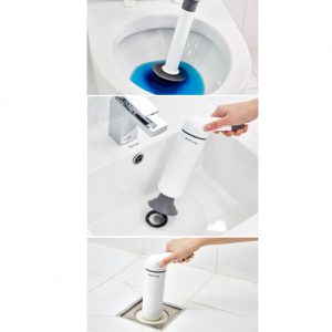 Gas Plunger MR Pung All in One for Kitchen Washbasin Sink,Toilet and Bathtub drain with Co2 Cylinders 2Box (20 pcs) & Simple English User Guide