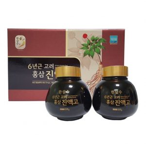 HANSAMSU Korean 6years Root Red Ginseng Extract, Saponin, Panax 500g (18oz) x 2