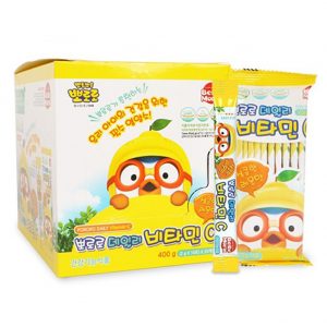 [PORORO] Daily Vitamin C 400g Set (200 Pouch) Fresh Lemon Flavor Essential nutrient for children during the growing season