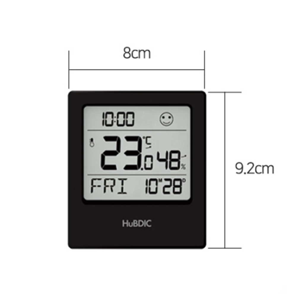 New Black Digital Room Thermometer Indoor Hygrometer Temperature Humidity A