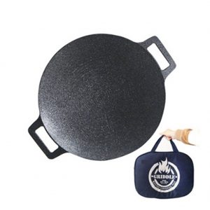 TULGIGS Multi Use Round Griddle Pan 13″ for Camping