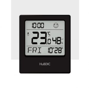 HUBDIC Digital Clock Thermo-hygrometer Indoor Thermometer Room Thermometer and Humidity Gauge with Temperature Humidity Monitor